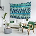 thumbnail image 2 of YFYANG Vintage Green Decorative Stripes Tapestry, Bedroom Dormitory Living Room Decoration Tapestrys Wall Hanging , 80 x 60 in, 2 of 8