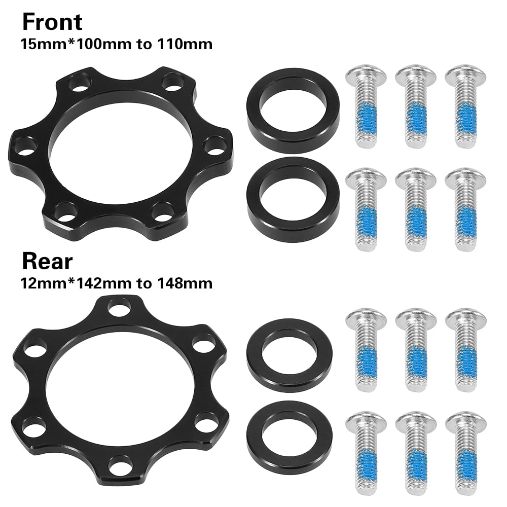 Details about   100*15 to 110*15/ 142*12 to 148*12 Adapter Front Rear Hub Conversion Spacers Kit