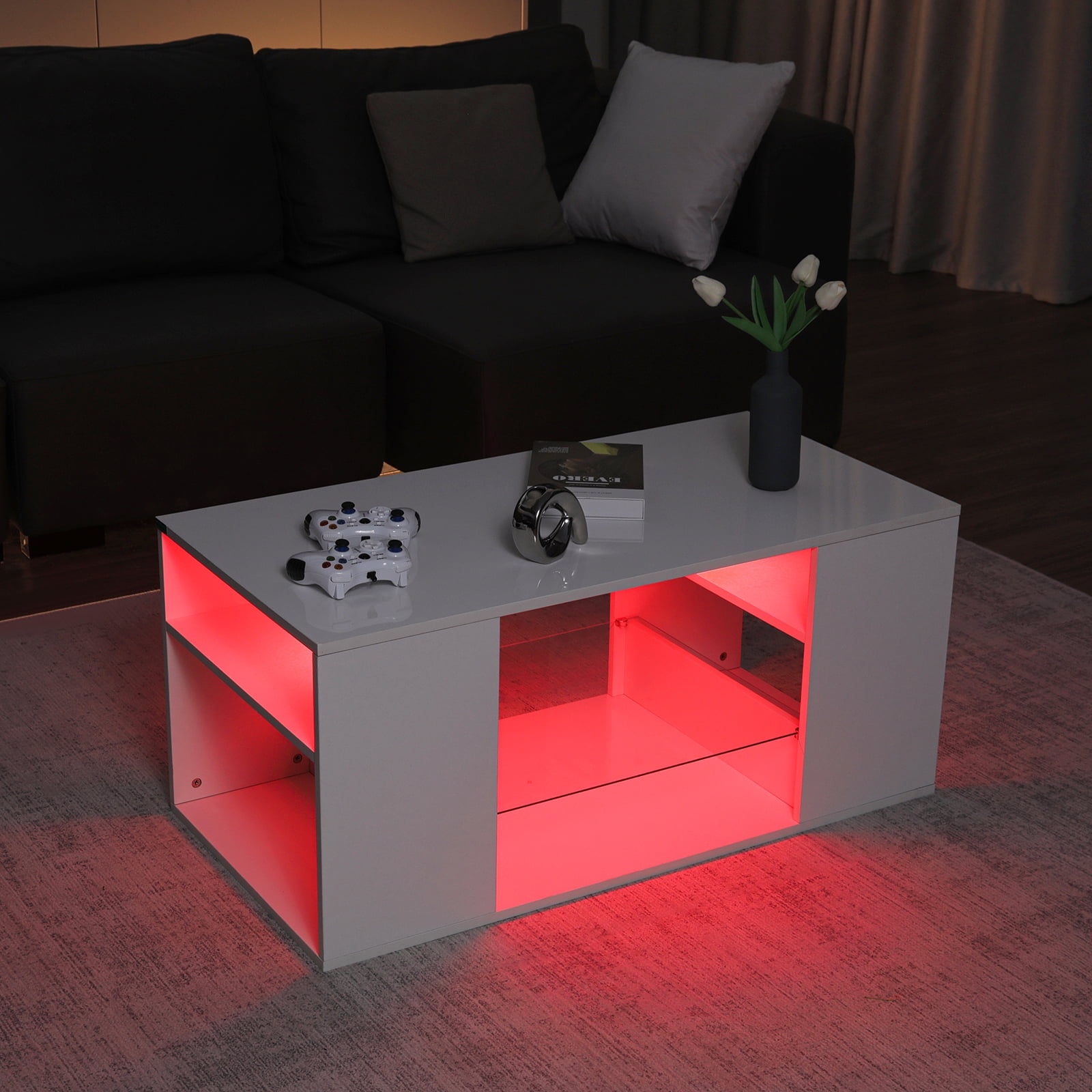 B&m led hotsell coffee table