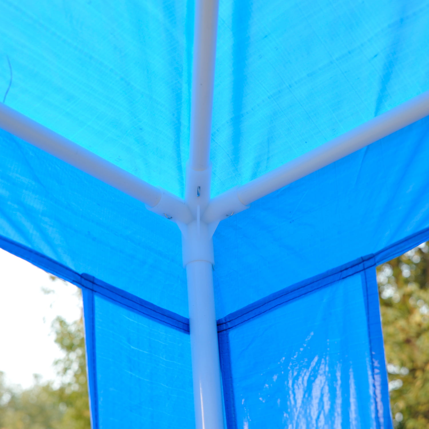 Blue Outsunny Outdoor Gazebo Canopy Party Tent 9x9ft Sunshade