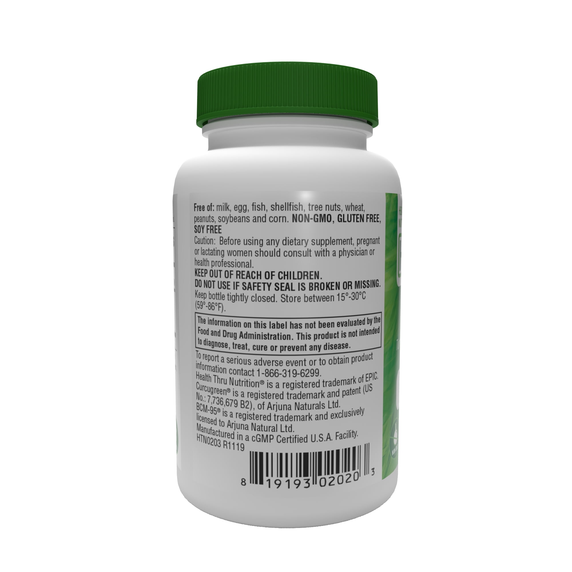 Curcu-Gel® 325mg (Curcumin as BCM-95®) 60 Softgels by Health Thru Nutrition