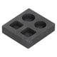 thumbnail image 1 of Moldes de grafito para fundición, moldes de grafito para metal con conductividad térmica, moldes para lingotes de grafito de fundición muy versátiles, 1 of 9