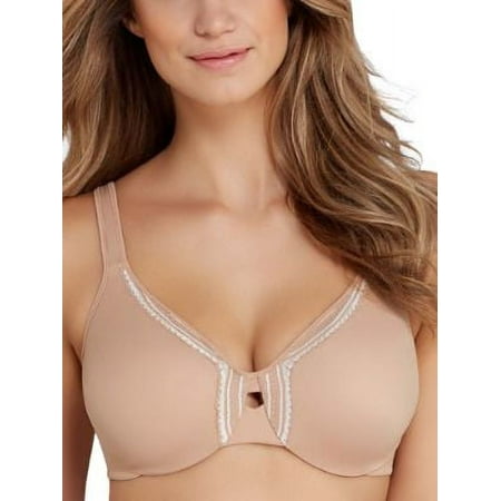 Women s Olga 35912 4Butterfly Effect Minimizer Bra (Toasted Almond/Ivory 42D)