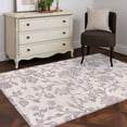 thumbnail image 4 of Farmhouse Flower Large Area Rugs for Bedroom Living Room, Soft Non Slip Carpet Bedside Rug, Botanical Vintage Purple Leaf Plant Rectangular Floor Cover Kitchen Accent Rug 2.7'x5' for Office, 4 of 9