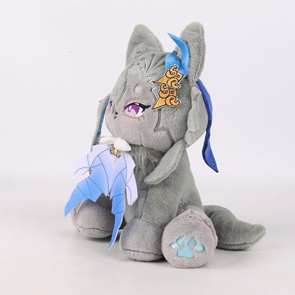 Anime Figure Plush Doll Focalors/Lyney/Tighnari Plush Animal Cat Soft Stuffed Doll Throw Pillow Anime Cushion Sofa Decoration Gift