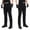 Black, variant on Womens Yoga Pants Men's Stretch Fabrics Outdoor Pants Multi-pocket Overalls Combat Training Pants