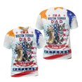 thumbnail image 3 of I'm a Boston Terrier Dad and a Veteran, Nothing Scares me Happy Father's Day All Over Print 3D Shirt Unisex Merch Gentleman Dog Lover Gifts - 00006, 3 of 6