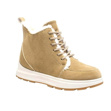 

Sexlip Women s Winter Boots Suede Fur Lined Warm Ankle Booties Lace Up Platform Snow Boots Comfortable Water Proof Outdoor Shoes Khaki 41