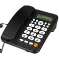 thumbnail image 1 of Corded Phone Desktop Telephone Office Phone Caller Identification Household Phone, 1 of 8