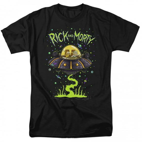 Rick And Morty Space Cruiser Rides T-Shirt-4XLarge