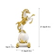 thumbnail image 4 of Espejo de pared,Espejo decorativo nórdico para colgar en la pared,Espejos de pared de metal decorativos para el hogar colgantes de pared,Figura de escritorio,Estante con estatua de caballo, 4 of 8