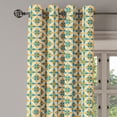 thumbnail image 2 of Ambesonne Vintage Grommet Curtain, Abstract Origami, 50" x 108", Orange Teal Cream, 2 of 6