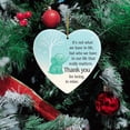 thumbnail image 6 of CxhicLuv Heart-Shaped Sea Glass Friendship Ornament, Sentimental Keepsake for Christmas Tree, Meaningful Friendship Quote Decoration, Thoughtful Gift for Women & Close Friends, 6 of 6