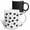 Multicolor, variant on 3drose, Black Paws and Aqua Dots - Pets - Whimsical Animal Art, 11oz Two-tone Green Mug