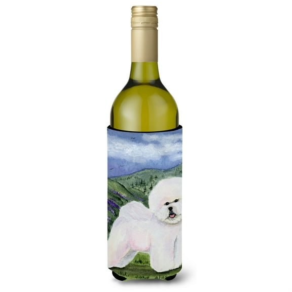 Caroline's Treasures SS8025LITERK Bichon Frise Wine Bottle Hugger, Wine Bottle, multicolor