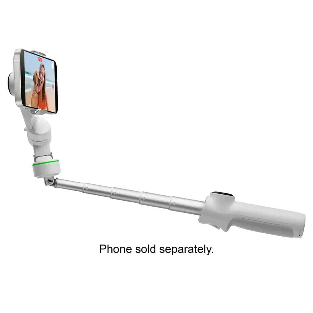 Insta360 Flow 2 Pro 3-Axis AI-Powered Smartphone Gimbal Stabilizer AI Tracker Bundle, Stone Gray