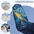 thumbnail image 4 of FOR U DESIGNS Galaxy Whale Print Car Seat Towel Cover Universal Fit Front Seat Protector Car Seat Cover Portable Sweat Towel with Sweat Absorption for Gym, Yoga, Swimming and Family Travel, 2 Pack, 4 of 7