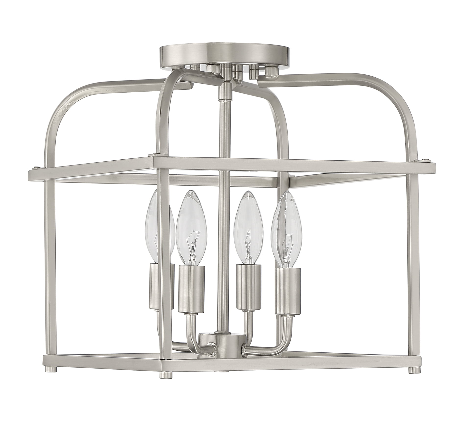 Trade Winds Lighting 4-Light Ceiling Light In Brushed Nickel