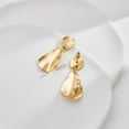 thumbnail image 5 of Faty-T Gold Earrings for Women Geometric Chunky Dangle Earring 18k Gold Plated Trendy Silvery Two-Tone Statement Jewelry, 5 of 14