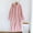 Pink, variant on Thicker Soft Comfy Sleepwear for Women and Men Faux Furs Hooded Bathrobes Fashion Trendy Warm Pajamas