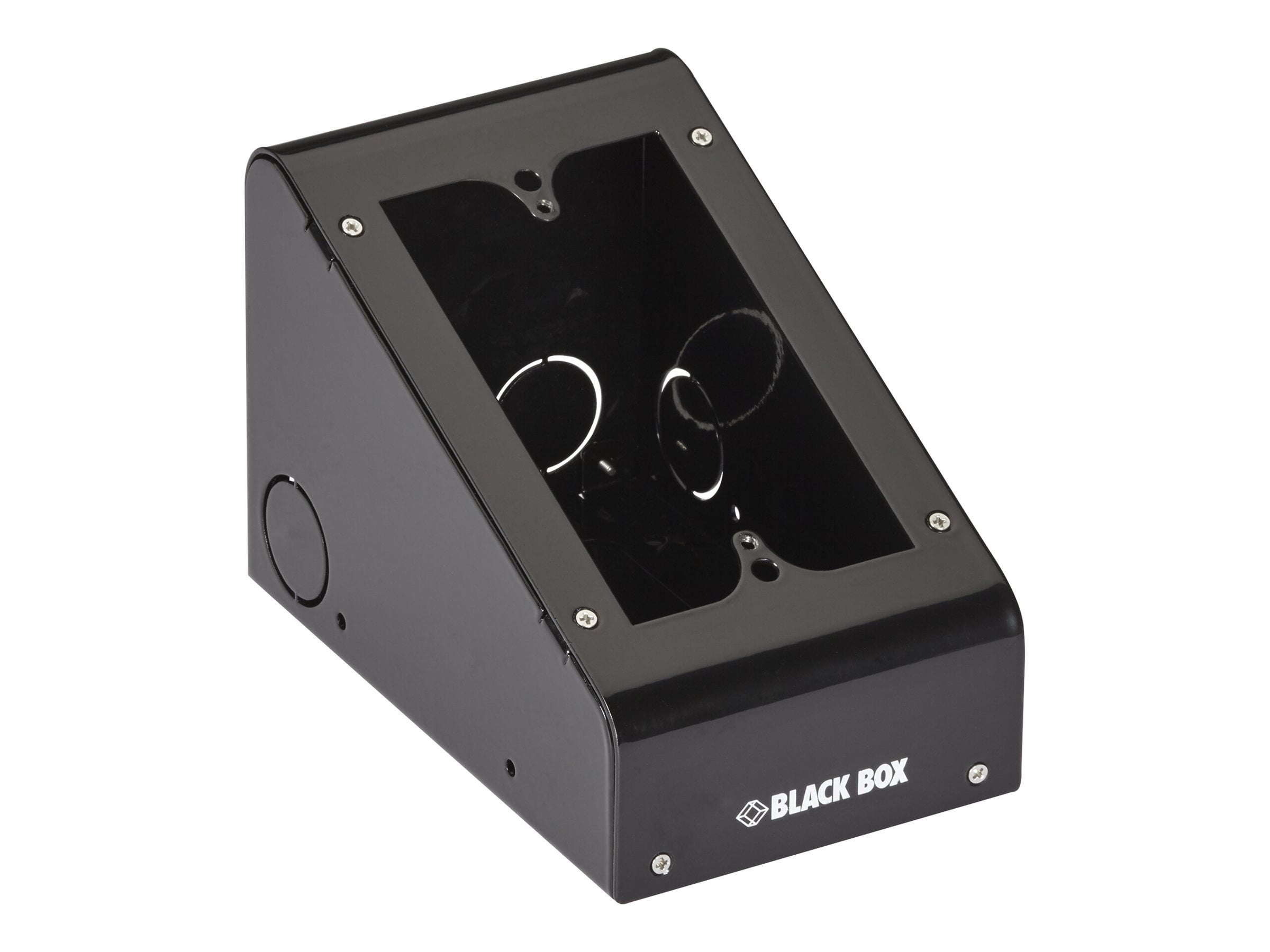 Black Box Table Top Wall plate box black 1gang