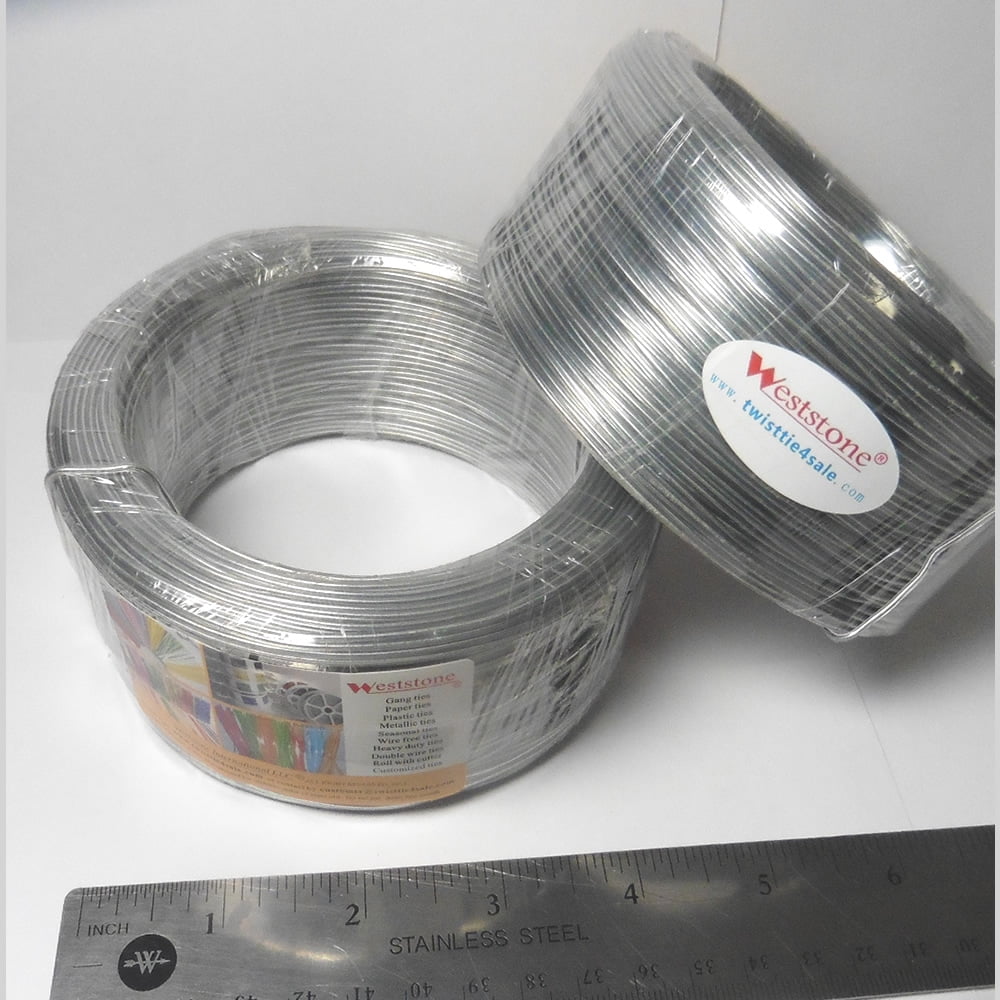 Clear Round 300ft wire gauge 25 ROUND(Dia 1.5mm) plastic twist ties