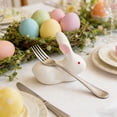 thumbnail image 6 of Msgweeeg Cute Desk Decor Easter Decorations Outdoor Easter Basket Stuffers for Toddler Easter Bunny Desktop Ornament Desktop Bookshelf Ornament Dining room storage, 6 of 9