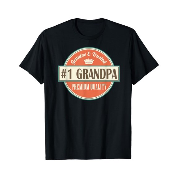 Mens Number 1 Grandpa T-Shirt #1 Grandfather