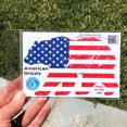thumbnail image 3 of Stickios American Flag Decal - USA Bear Distressed Flag Vinyl Sticker For Your Car, Jeep, Truck, Water Bottle, Laptop - American Grizzly (5.6"x3.5"), 3 of 6