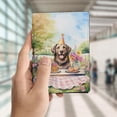 thumbnail image 4 of Happy Mother's Day Chesapeake Bay Retriever with Sweets and Flowers at a Picnic Travel Passport Wallet Chessie Dog Lover PU Leather Passport Holder Cover - 13005, 4 of 5
