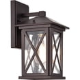 thumbnail image 1 of CHLOE Vincent 1 Light Oil Rubbed Bronze Outdoor Wall Sconce 12" Height, 1 of 1