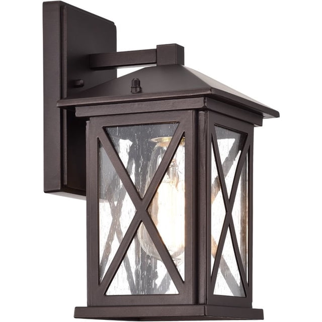 CHLOE Vincent 1 Light Oil Rubbed Bronze Outdoor Wall Sconce 12" Height