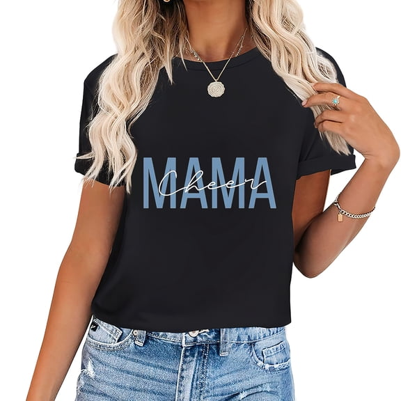 Cheerleader Mom Shirt Cheer Mom Mama Mother T-Shirt