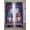 Navy Blue, Red, White, variant on Independence Day Window Valance Curtain with America Trucks Gnomes Blue Red Stripes Print, Rod Pocket Design, Decorative Curtains for Home Kitchen Living Room Bathroom Bedroom 56" W x 16" L
