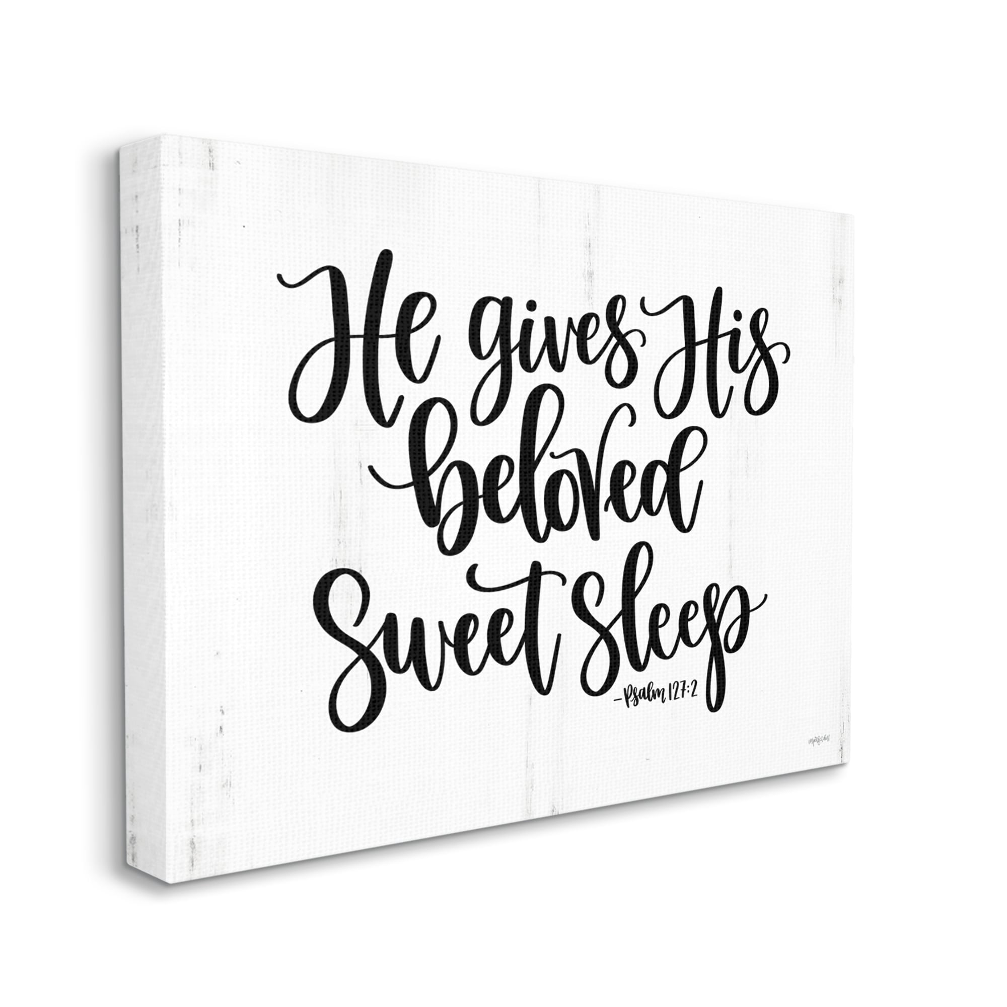 Stupell Industries Religious Proverb Bible Verse Quote Grain Pattern Graphic Art Gallery Wrapped Canvas Print Wall Art, Design by Imperfect Dust