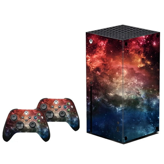 Mytrix Whole Body Protective Skin for Xbox Series X Console and Controllers, Durable Vinyl Decal Style Skin Stickers for Xbox - Cosmic Galaxy