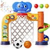 JoyStone Toddler Basketball Hoop & Soccer Goal, Baby Toys & Activity Center with Lights, Sounds &… — $39.98 (43% off)