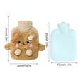 thumbnail image 2 of Bolsa calentadora de manos de 400 ml Botellas de agua caliente para llenar con agua Calentadores de manos (Oso), 2 of 8