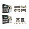 thumbnail image 1 of TEC Front Rear Ceramic Brake Pads Kit for Car 2022-2023 Cadillac XT5 XT6 with Brembo Calipers KTC-100873, 1 of 10