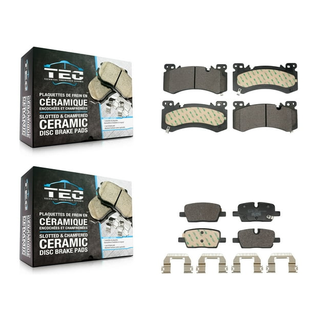 TEC Front Rear Ceramic Brake Pads Kit for Car 2022-2023 Cadillac XT5 XT6 with Brembo Calipers KTC-100873