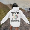 thumbnail image 2 of Wdgfv Cropped Hoodie Women Women's Hoodies & Sweatshirts Stylish Hoodie for Women With Biblical Verses Oversized Long Sleeve Sweatshirt for Girls, 2 of 6
