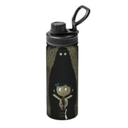 Coraline Horror Unisex Sports Insulated Water Bottles Kettle Stainless Steel Portable Cup 18OZ For School Travel Gym Running