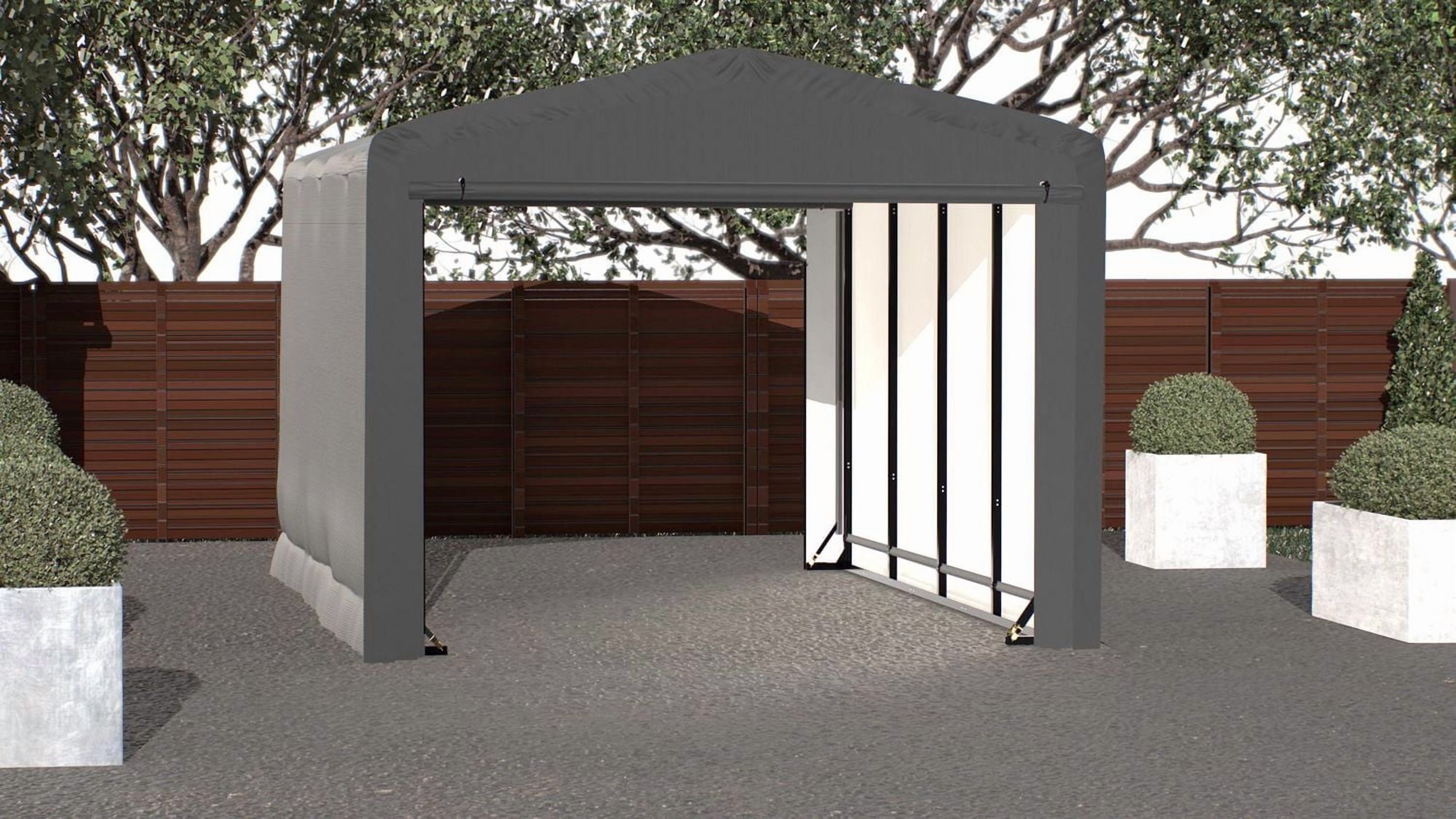 ShelterTube Wind and Snow-Load Rated Garage, 12x18x10 Gray