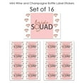 thumbnail image 6 of Big Dot of Happiness Bride Squad - Mini Wine & Champagne Bottle Label Stickers - Rose Gold Bridal Shower or Bachelorette Party Favor Gift - Set of 16, 6 of 7