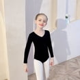 thumbnail image 4 of ‌LYMAYTER Girls Ballet Leotard Long Sleeve Skirted Leotards with Tutus Skirt Kids Dance Costume 3-11Y, 4 of 8