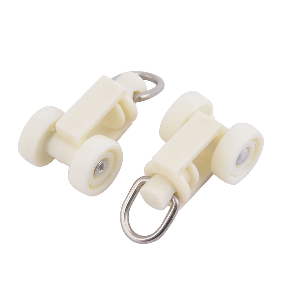 Plastic Double Wheel Curtain Track Roller Glider Carrier 1.2 Inch