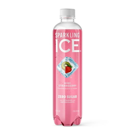 Sparkling Ice® Naturally Flavored Sparkling Water, Kiwi Strawberry 17 Fl Oz (Pack of 4)