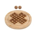 thumbnail image 1 of Marble Solitaire Board Game Chess Marbles Game Board Brain Teaser Puzzles Living Diameter 180mm, 1 of 8
