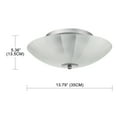 thumbnail image 2 of Hukoro 2 lights semi flush ceiling lamps with silver finish , Silk Screen shade2*E26, 2 of 5