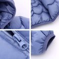 thumbnail image 4 of Winter Down Coats for Kids Baby Boys Girls Warm Puffer Padded Jacket Overcoat Zipper Ox Horn Hooded Infant Outerwear,1-6T, 4 of 11
